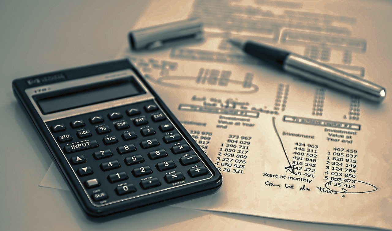 Una calcolatrice su fogli di calcolo